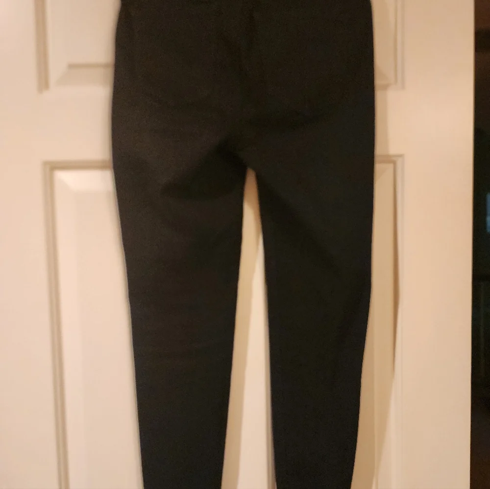 TALBOT'S BLACK FLAWLESS 4 PETITE HIGH WAIST JEANS JEGGING ANKLE EUC - Picture 4 of 6